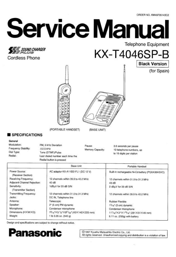 KX-T4046SP-B